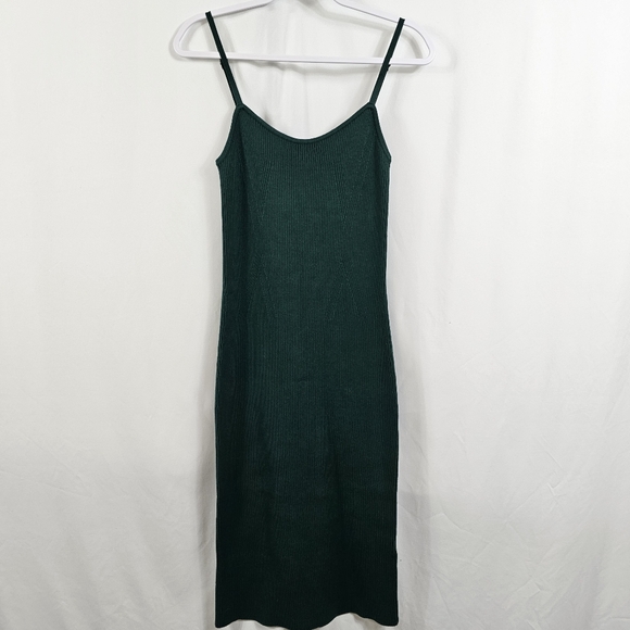 NWT Banana Republic Lenzing Ecovero Serene Sweater Sleeveless Dress in Emerald - Picture 1 of 8